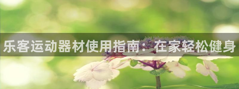 意昂3娱乐：乐客运动器材使用指南：在家轻松健身