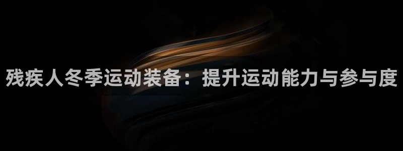 意昂体育3平台：残疾人冬季运动装备：提升运动能力与参与度