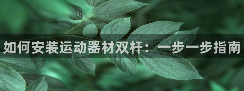 意昂体育3平台假的吗是真的吗：如何安装运动器材双杆：
