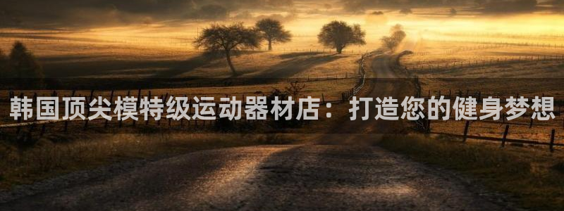 意昂3集团：韩国顶尖模特级运动器材店：打造您的健身梦