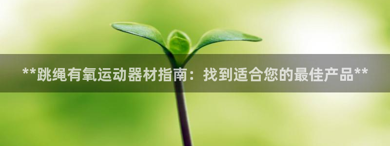 意昂体育3平台：**跳绳有氧运动器材指南：找到适合您